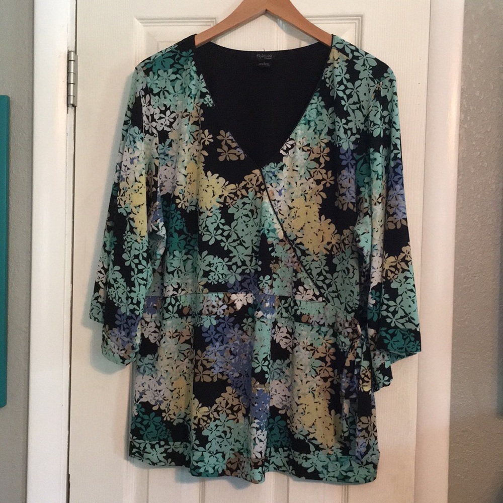 Style & Co floral kimono top
